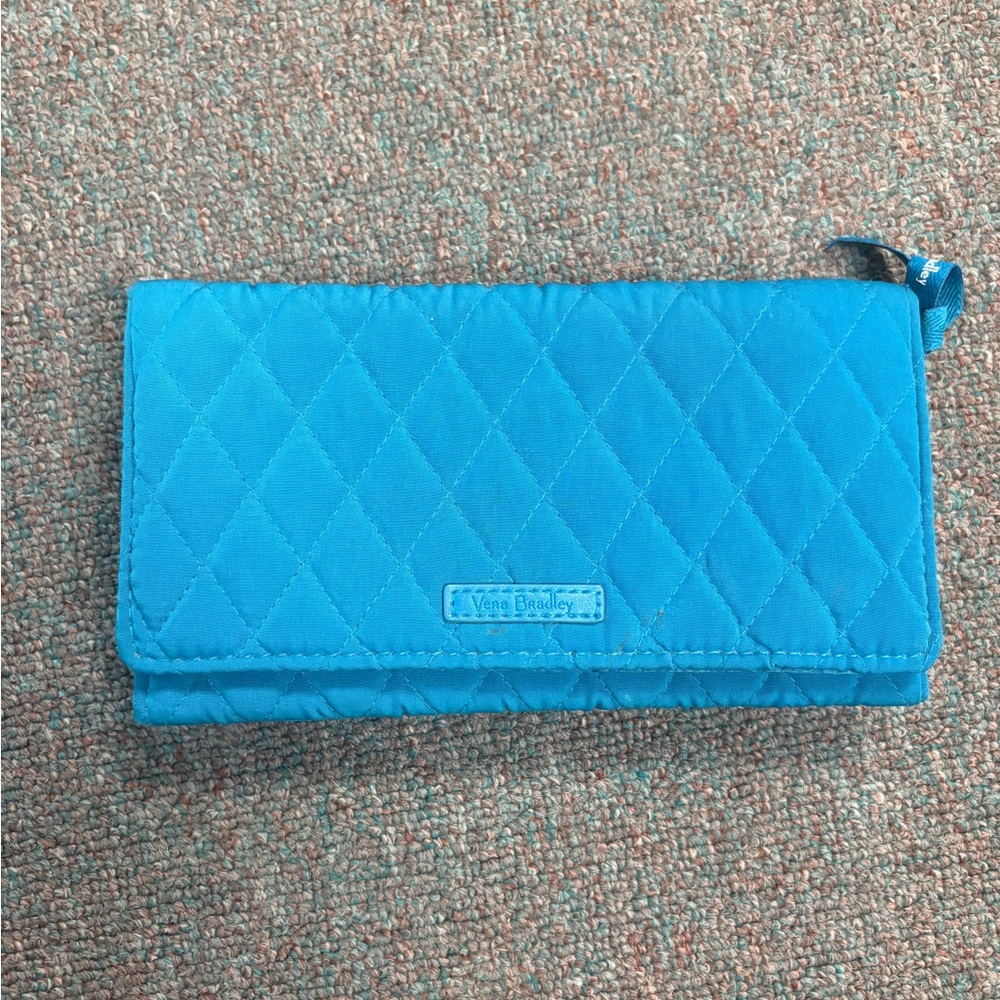 Vera Bradley Turquoise Quilted Clutch